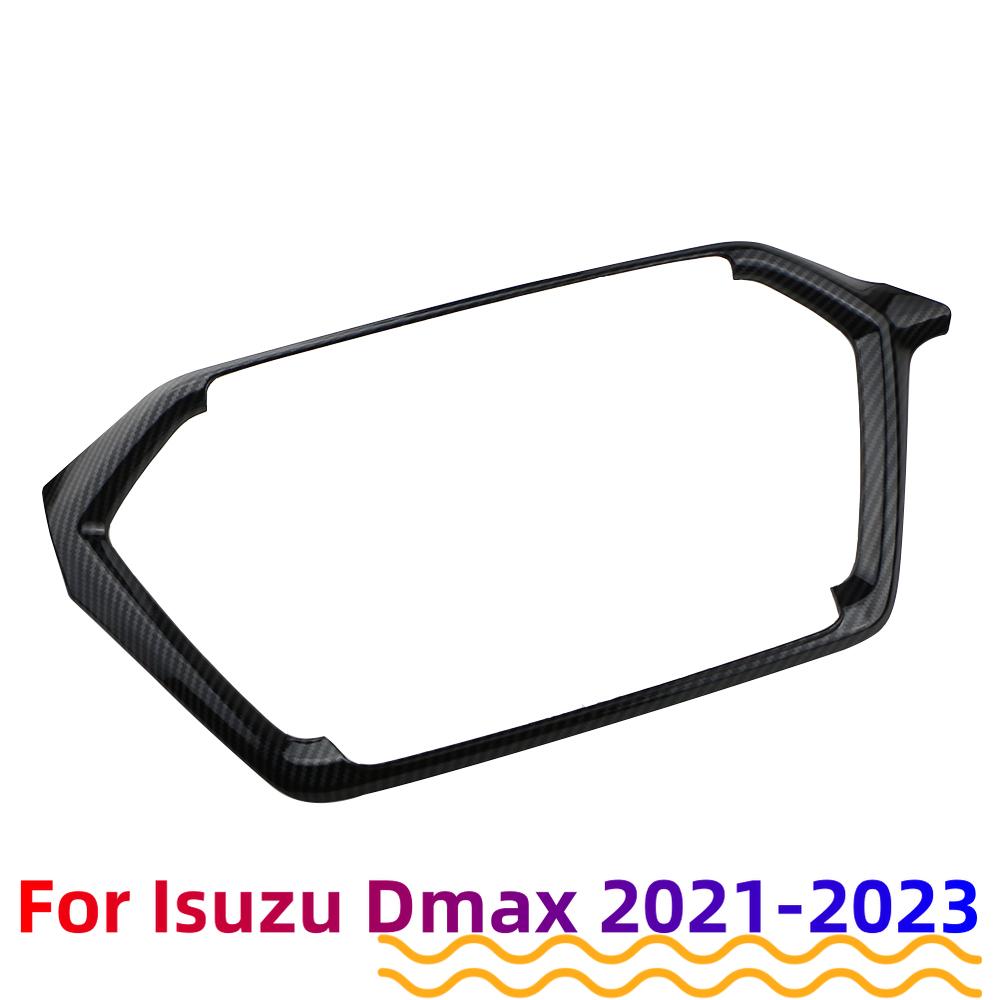 Наклейки LHD Для ISUZU D-MAX DMAX 2021 2022 2023 Приборная панель Центральная консоль Декоративная крышка Навигация ABS Углеродное волокно Стайлинг автомобиля
