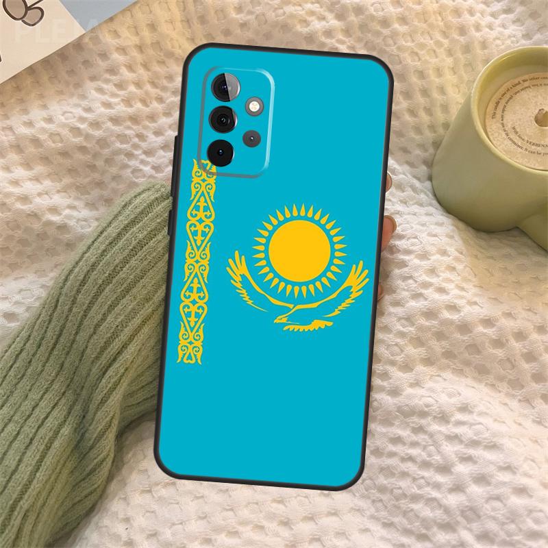Искусство с флагом Казахстана для чехла на телефон Samsung Galaxy A34 A54 A14 A13 A52S A33 A53 A73 A12 A22 A32 A52 A72 A71 A51