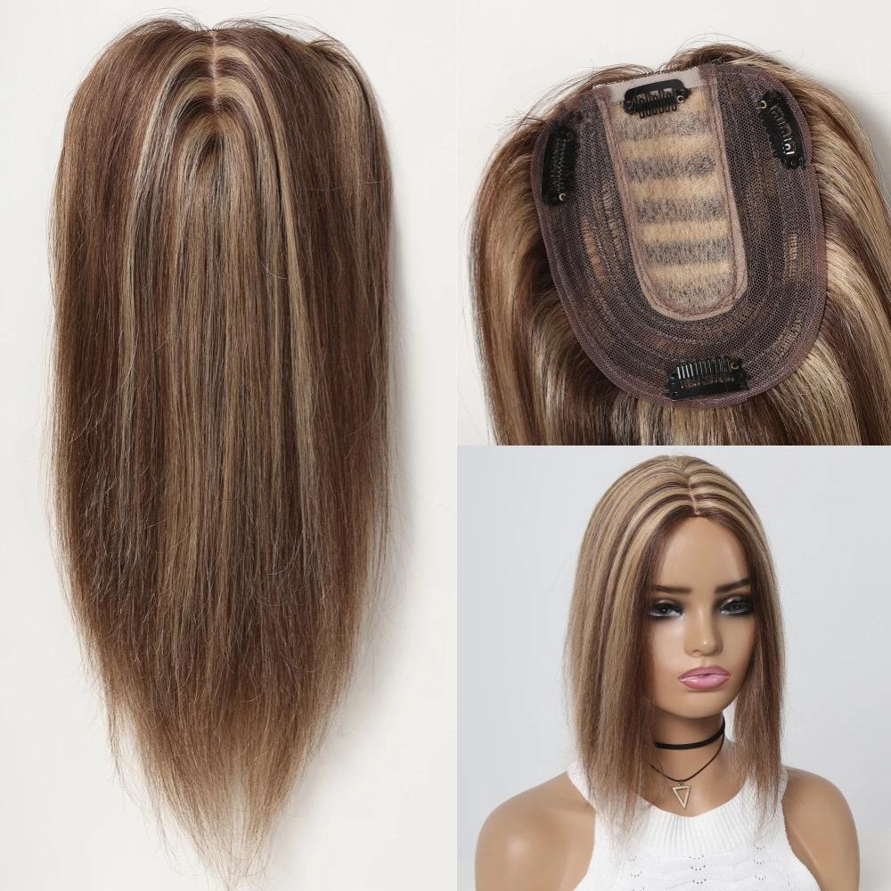 HAIRCUBE 100% Remy человеческие волосы накладные пряди для женщин тонкие волосы шелковая основа клипсы на накладные пряди