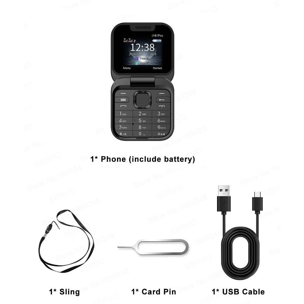 I16Pro Мини-раскладной мобильный телефон 2SIM-карты Женский раскладной мобильный телефон Маленький раскладной мобильный телефон