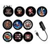 Indoor Atmosphere Lighting USB Power Projector Night Light, 360 Degree Flexible Neck, Christmas LED Dynamic Projection Lamp Light for Bedroom Ceiling,