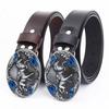 Punk Metal Horse Buckle Men's Simple Jeans Belt Fashion Casual Men's Retro Belt