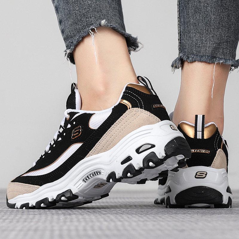 Skechers Женские повседневные кроссовки в стиле панды 66666228-BKGD