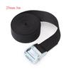 New 6M*25mm Black Tie Down Strap Strong Ratchet Belt Luggage Bag Cargo Lashing With Metal Buckle Dropshipping