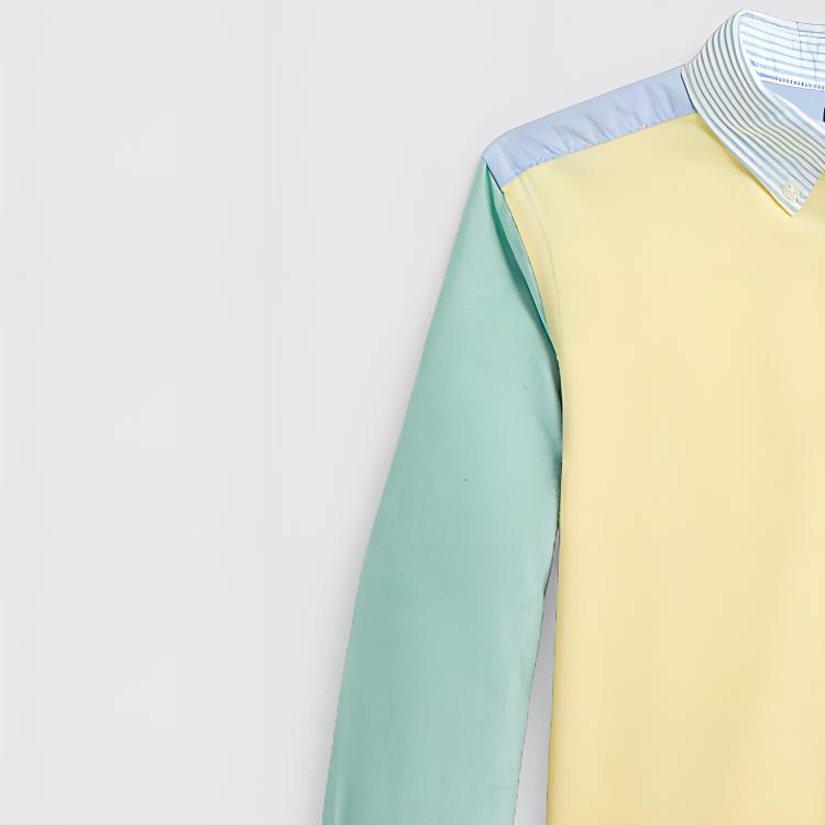 Polo Ralph Lauren Ss24 Color Block вышитый пони однобортный воротник с острыми краями повседневная рубашка с длинным рукавом детские рубашки многоцветные CWPOWOVY6820455-999
