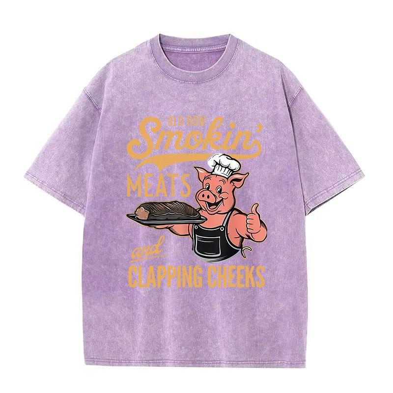 Летняя новая старая потертая футболка свободного кроя с принтом «рыжая спина» для уличного скейтбординга, хлопковая хип-хоп футболка