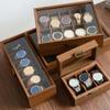 Walnut Wood Wooden Watch Box Soft Watch Pillow Watch Display Box Watch Storage Box  Gift Packaging