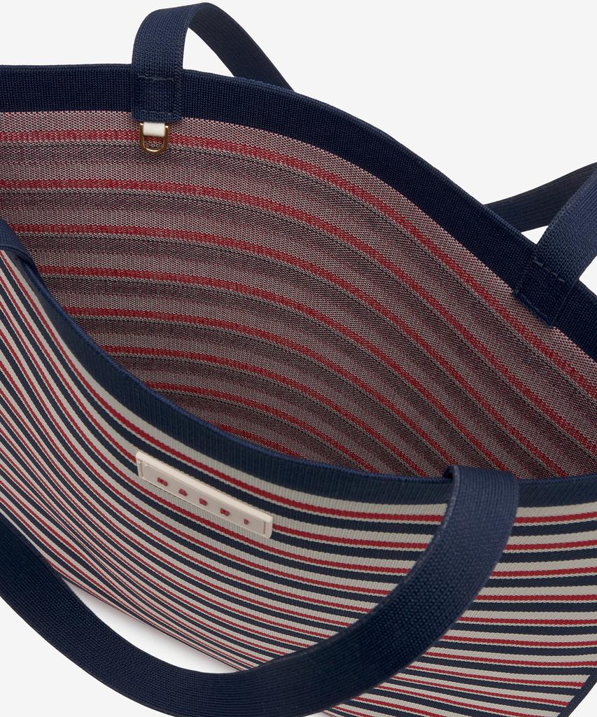 Marni Flat Jacquard Knit Tote Bag - Multicolor / Shmq0075A0P6485Zo728