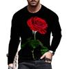 Floral Vintage Pattern 3D Print Summer Men's O-Neck T-shirt Casual Long Sleeve Oversized T Shirt Fashion Pullover Men Clothing