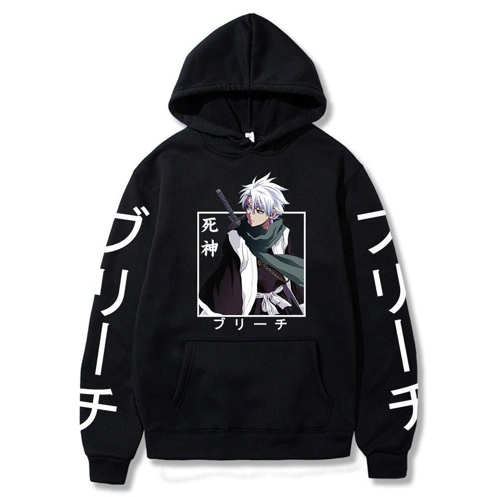 Hitsugaya Toushirou Bleach Harajuku Japan Anime Hoodies Funny Cartoon Cool Men Hoody Streetwear Fashion Oversized Sweatshirts