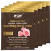 Wow Skin Science Himalayan Rose Natural Cupra Fiber Face Lifting Sheet Mask - Skin Brightening, Skin Smoothening, and Skin Toning, (Pack of 5)