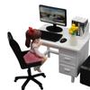Мини-набор офисного стола и стула, Игрушка для ролевых игр, Учебная модель, Креативные дети';s