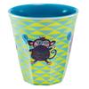 [R0621] - Green 'Saperlipopette' Melamine Cup (Charlie Monkey) - 7. 5x7. 5cm