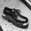 Кожаная обувь для мужчин Платформа Натуральная кожа Обувь больших размеров Высокое качество Дизайнерская Формальная Платформа Повседневная обувь Для улицы