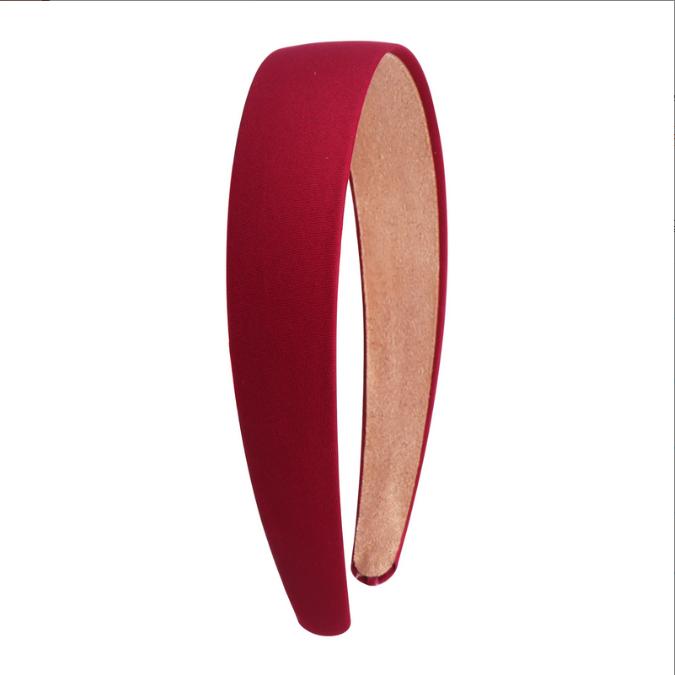 Simple Solid Color Satin Headbands for Women Wide Non-slip Headband Gilrs Colorful Comfortable DIY Hairband Hair Accessories