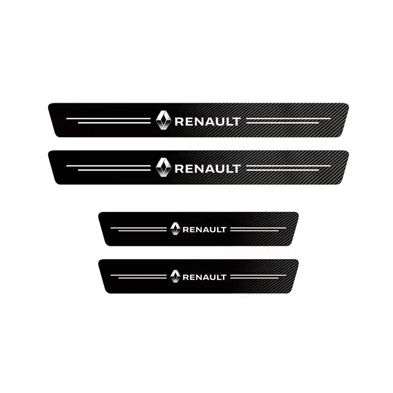 2026 Горячие Для Renault Колпаки на колеса Наклейки с логотипом автомобиля Наклейки-защита порога из углеродного волокна Для Renault Megane 2 3 4 Twingo Clio Tal