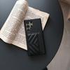 Luxury Solid Color Leather Wallet Card Slot Hard PC Phone Case For Samsung S25 Ultra Edge S23 S22 S24 Ultra Plus FE Bumper Cover