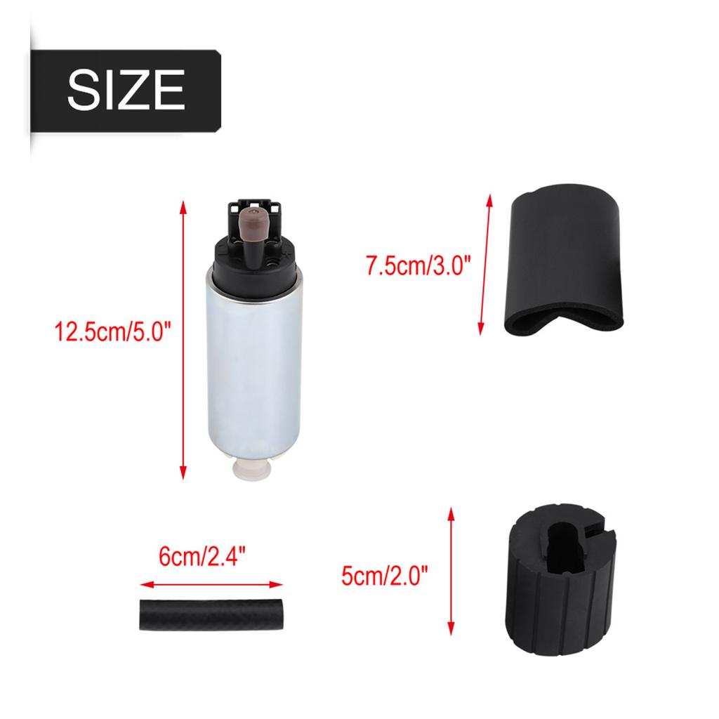 255LPH Universal High Pressure Electric In Tank Fuel Pump with Installation Kit GSS342