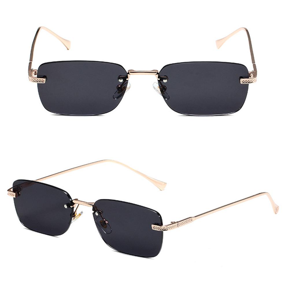 Ins Style Punk солнцезащитные очки маленькие прямоугольные уличные очки женские металлические оттенки для женщин