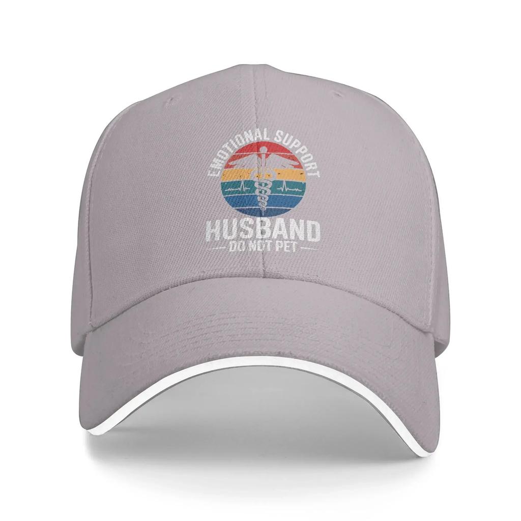 Spring Emotional Support Husband Do Not Pet Baseball Cap Fishing Trendy Print Sun Hats UnisexTeens Hot Sale Baseball Caps