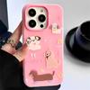 Jelly 2-in-1 Mobile Phone Case Little Black Cat 14pro for Apple 13promax Mobile Phone Case Protective Case All-inclusive Cartoon