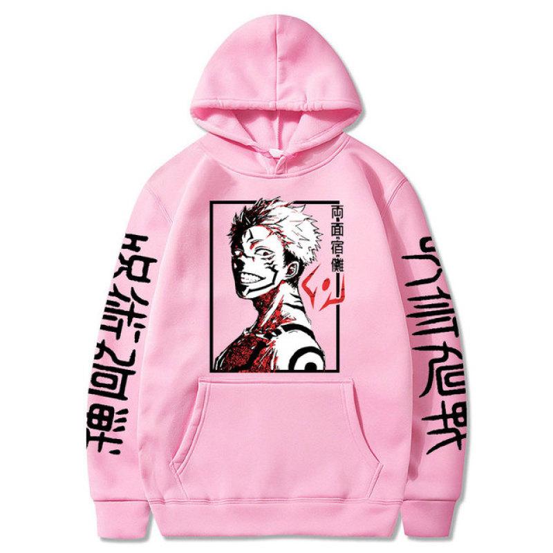 Толстовки унисекс, японское аниме дзюдзюцу кайсен, мужские толстовки с героями мультфильмов Yuji Itadori Ryomen Sukuna, уличная одежда большого размера с графикой, мужская