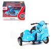 1/14 Scale Motorcycle Model Toy Alloy Diecast Simulation Tricycle Sidecar with Sound Light Electric Vehicle for Child Toy Gifts