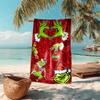 Grinch beach towel Outdoor camping Beach towel for vacation swim Outdoor pool Absorbent bath towel