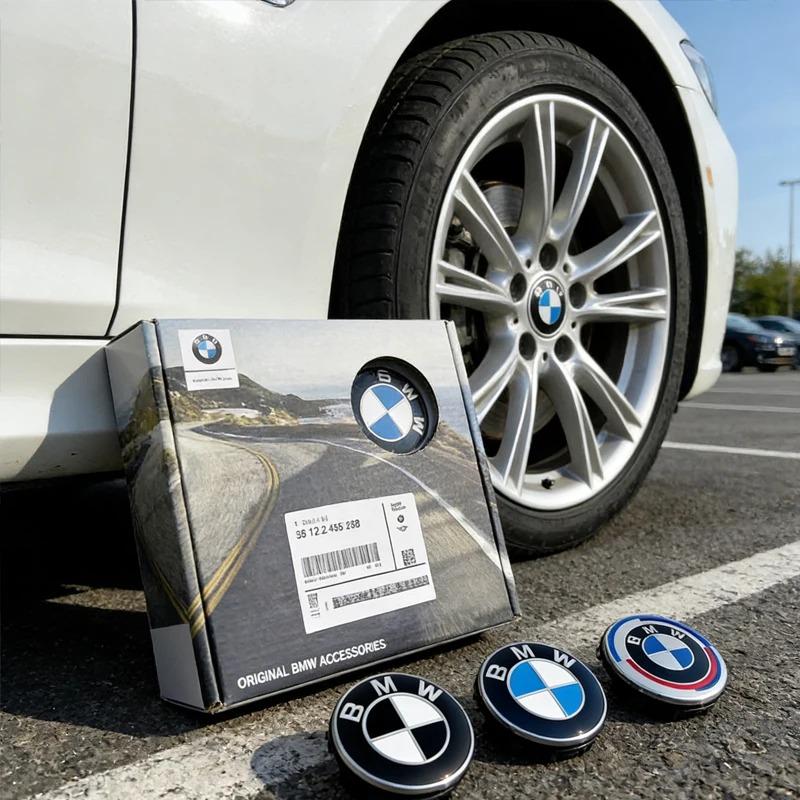 NTSM5 BMW GROUP 4Pcs 56MM 68MM Floating Wheel Center Cap For BMW M E39 E46 E60 E90 F10 F30 G32 G38 G01 G02 G05 F45 F46 F48 F49 F39 F90
