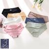 3PCS/Set Seamless Silk Women's Panties Briefs Women Underwear Female Underpants Comfortable Silk Panty Sexy Woman Lingerie M-XL