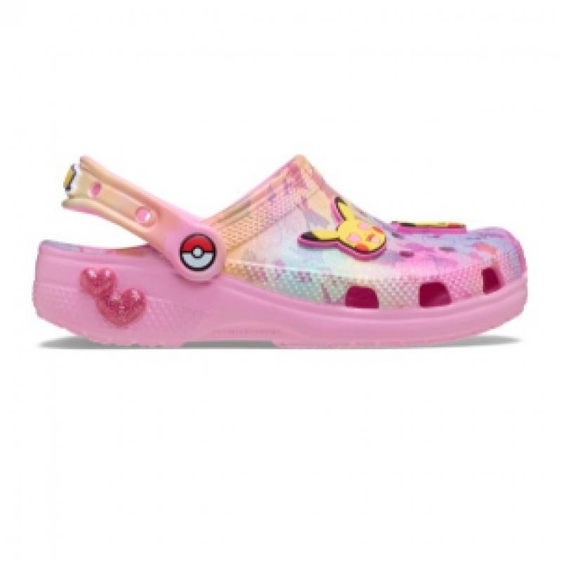 Crocs Детские розовые клоги Классические Пикачу 211229 90h