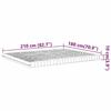 VidaXL Matelas en mousse blanc 180x210 cm 7 zones dureté 20 ILD,matelas de lit,matelas de lit de jour,matelas en mousse 4016652