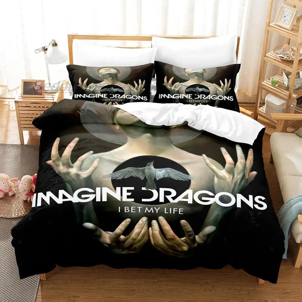 Imagine Dragons Bedding Set Single Twin Full Queen King Size Bed Set Aldult Kid Bedroom Duvetcover Sets 3D Print Bed Sheet Set