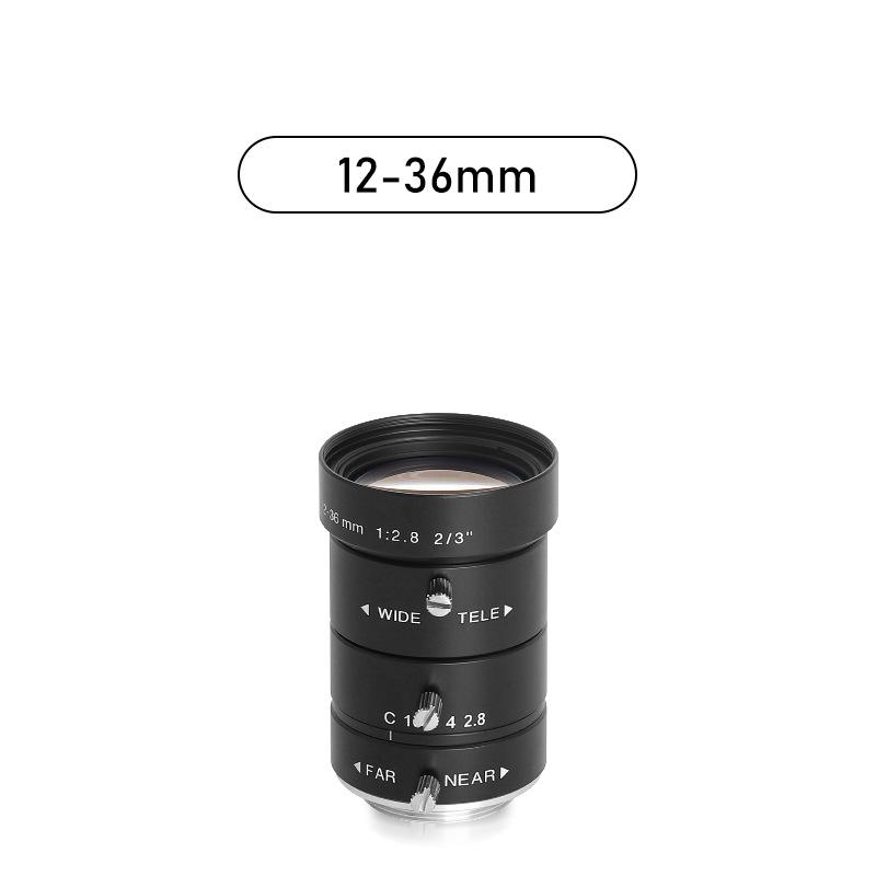 8 МП HD Умный Телефото Промышленный Объектив, C-Mount, 4-12 мм/12-120 мм, 1/2" Зум, Ручная Диафрагма