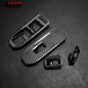 For Volkswagen For VW Golf 8 GTI R GTE GTD MK8 2020-2021Carbon Look Car Side Door Armrest Window Lift Switch Button Cover Trim