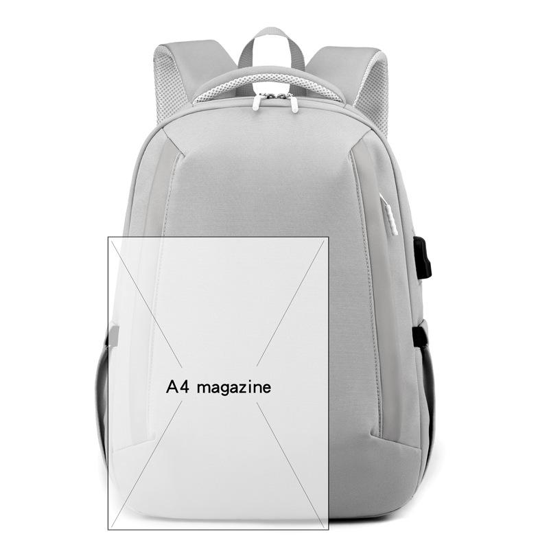 Новый унисекс однотонный водонепроницаемый и дышащий деловой модный повседневный универсальный рюкзак для повседневного использования