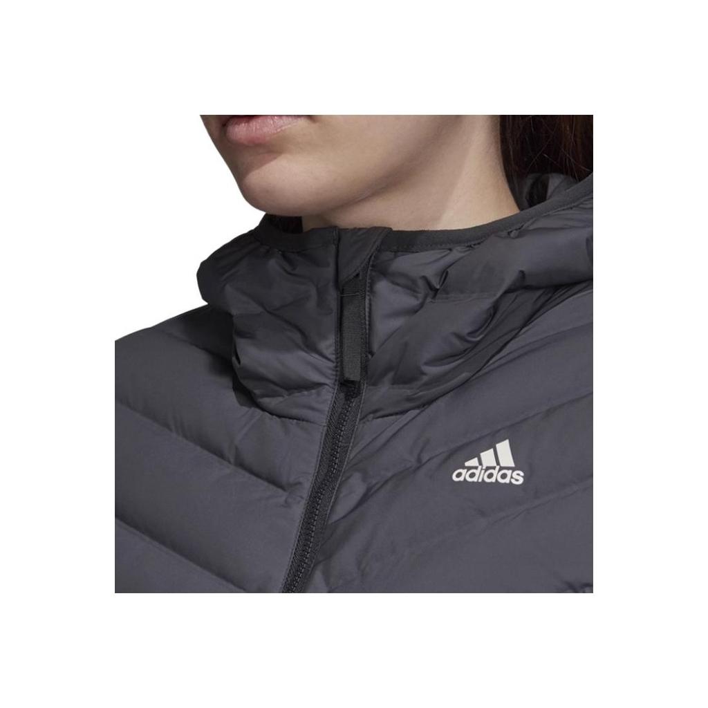 Adidas Однотонная теплая спортивная куртка с капюшоном, женские куртки серого цвета DZ1520