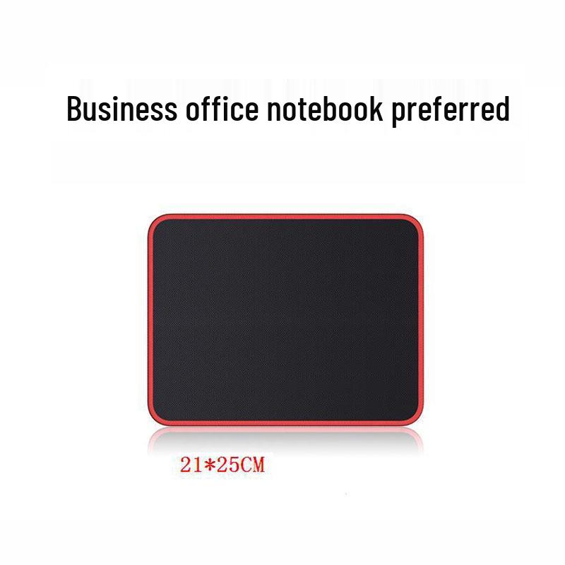 Очень большой толстый киберспортивный игровой коврик для мыши - Черный с красной кромкой