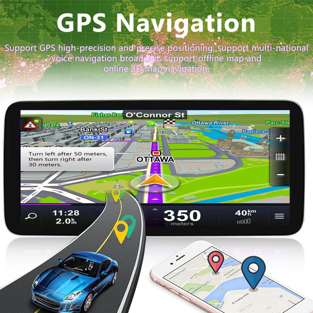 12,3-дюймовый сенсорный экран беспроводной Carplay для Ford Fiesta 2009-2014 GPS-навигация Bluetooth 4G