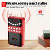 Портативный мини-радио FM-приемник, беспроводной Bluetooth-динамик, TF MP3-плеер с разъемом 3,5 мм, поддержка записи 18650, перезаряжаемый