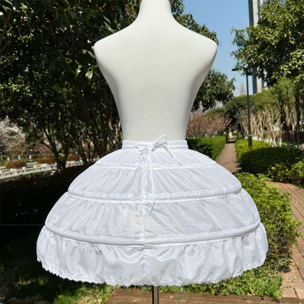 Adjustable Lolita Petticoat Breathable Ball Gown Underskirt Kawaii Cosplay Crinoline Party Dress