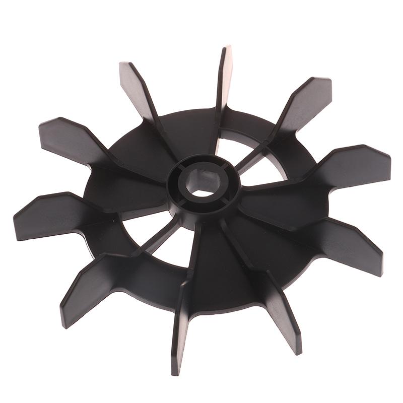 Black Plastic Heat Dissipation Engineering Fan Blade Air Compressor Fan Replacement Direct