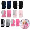 Fleece Lined Kids Mittens Waterproof Ski Mittens Thick Thermal Snow Mittens