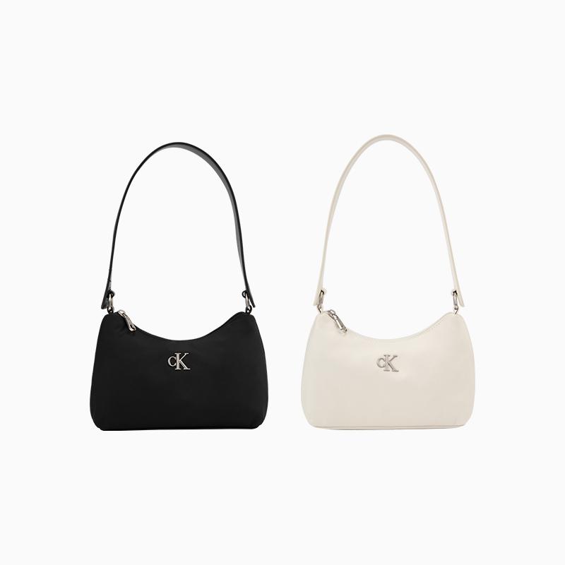 Calvin Klein Сумка через плечо из ткани с молнией и буквой для commuters Средние женские сумки Космический-Черный 4K0009G-UB1