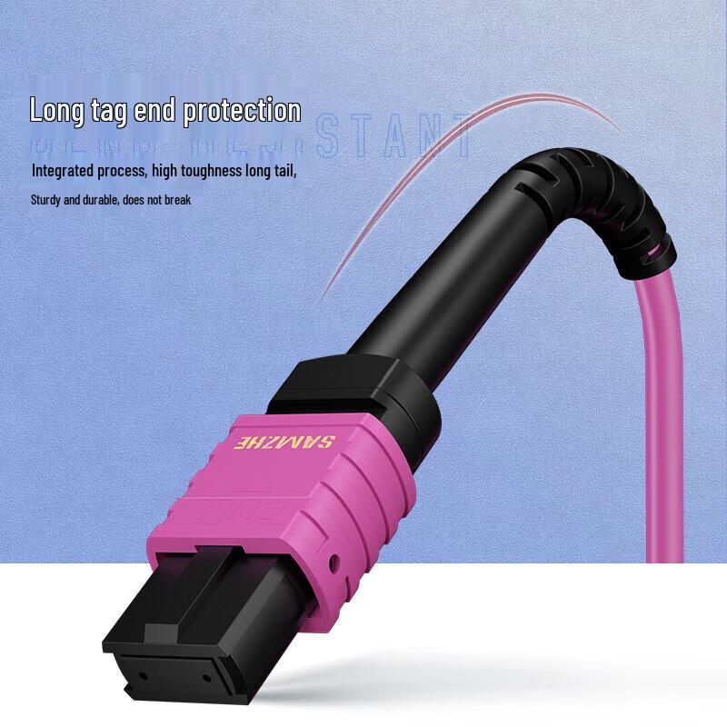SanZhe MPO-LC 8-Core OM4 Multimode Fiber Optic Patch Cable
