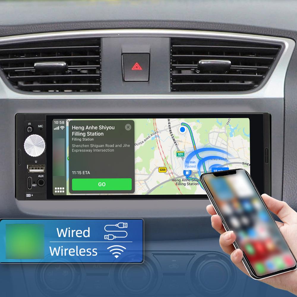 6,36-дюймовый автомобильный стереоплеер BT MP5 плеер RDS радио поддержка громкой связи телефон UDiskAUXin