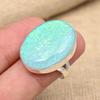 Blue Australian Triplet Opal Gemstone 925 Sterling Silver Handmade Jewelry Pretty Ring For Women
