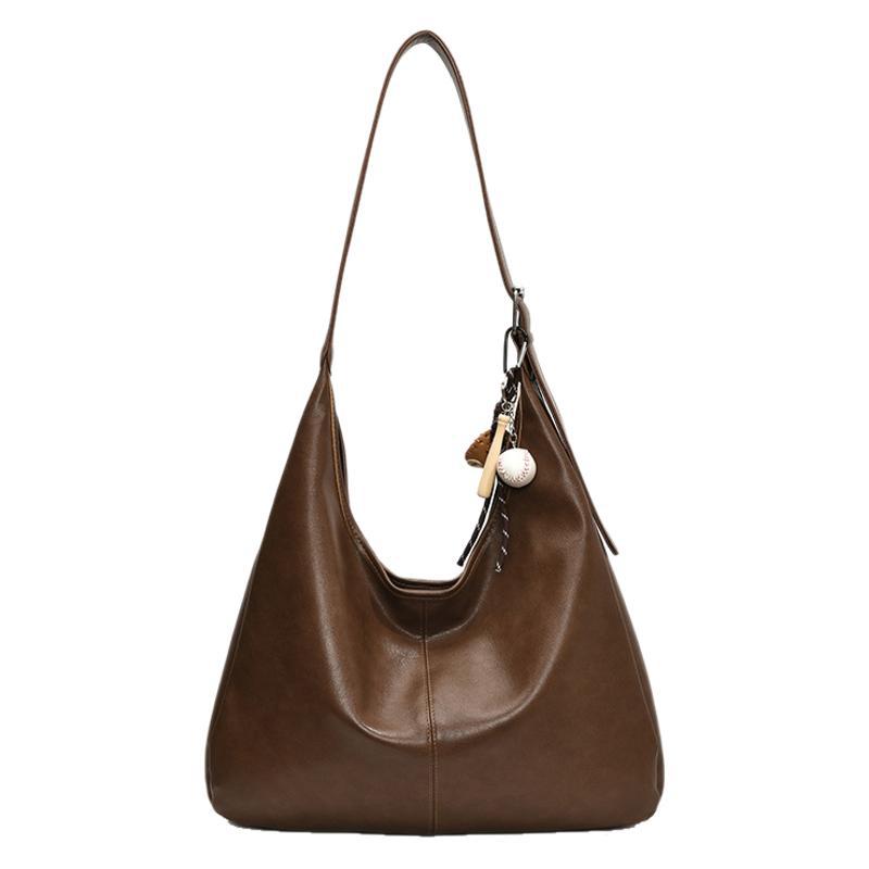 Bags Women's Large Capacity 2025 New Spring and Autumn Versatile Premium Sense Shoulder Messenger Bag Commuter Soft Pitot Bag