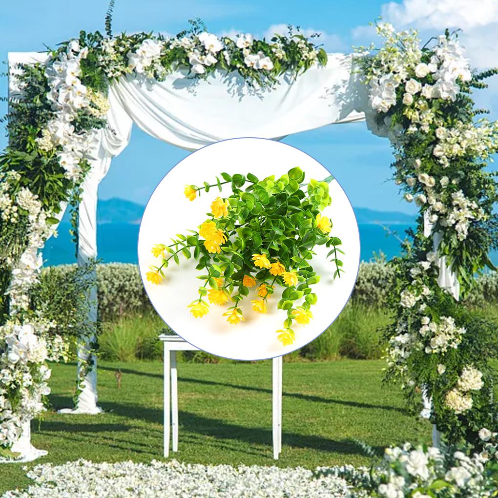 Цветочные пластиковые растения настенные подвесные наружные украшения Компактный размер Мастерство Функциональный Экономия места Домашний декор