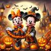 Алмазная мозаика Микки Маус Вышивка крестом Картина Новинка Вышивка Минни Хэллоуин Картинка Стразы Домашний декор
